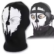 Ghost Skull Balaclava Spooky Face Mask for Motorcycle & Outdoor Wear