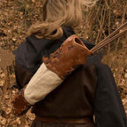 Warrior Hand Woven PU Skin Spliced Quiver