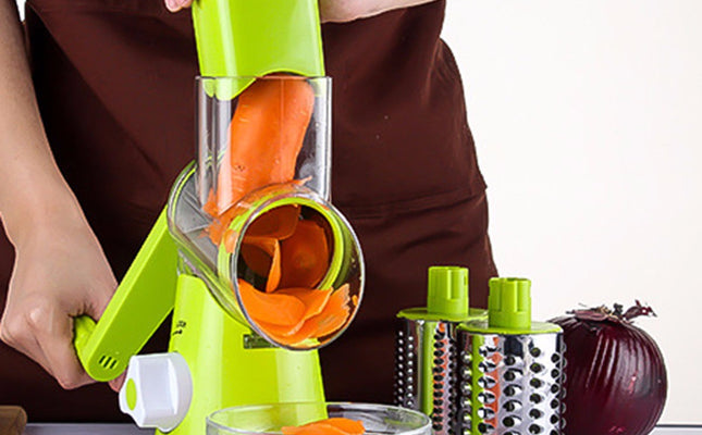 Vegetable Cutter Round Mandoline Slicer Potato Julienne Carrot Grater Cheese