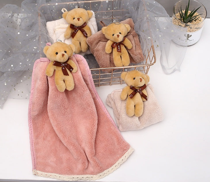 Soft Coral Fleece Dish Cloth/Hand Towel