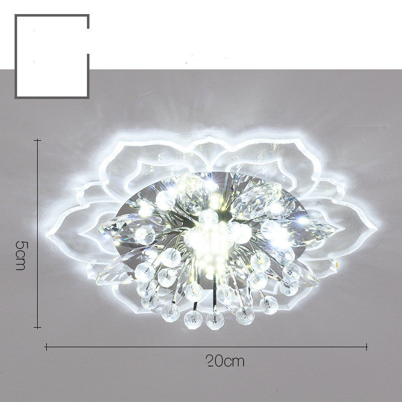 Elegant Entryway/Hallway Mini Crystal Lamp
