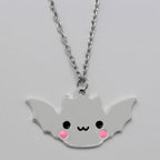 Mirror Bat Pendant | Shiny Halloween Kawaii Goth Lolita Jewelry