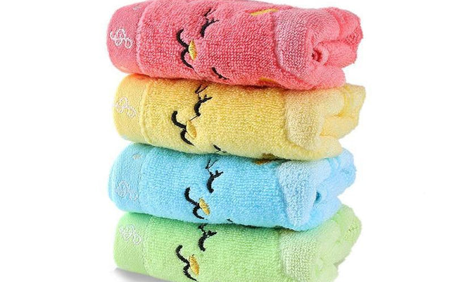 Cute Kitten Design Bamboo Fiber Towel