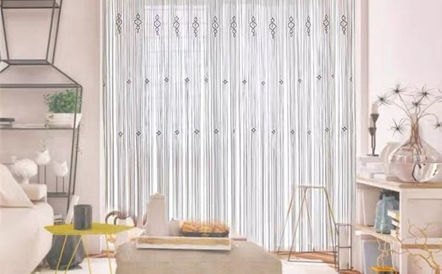 Bohemian Hand-Woven Macrame Tapestry Curtain
