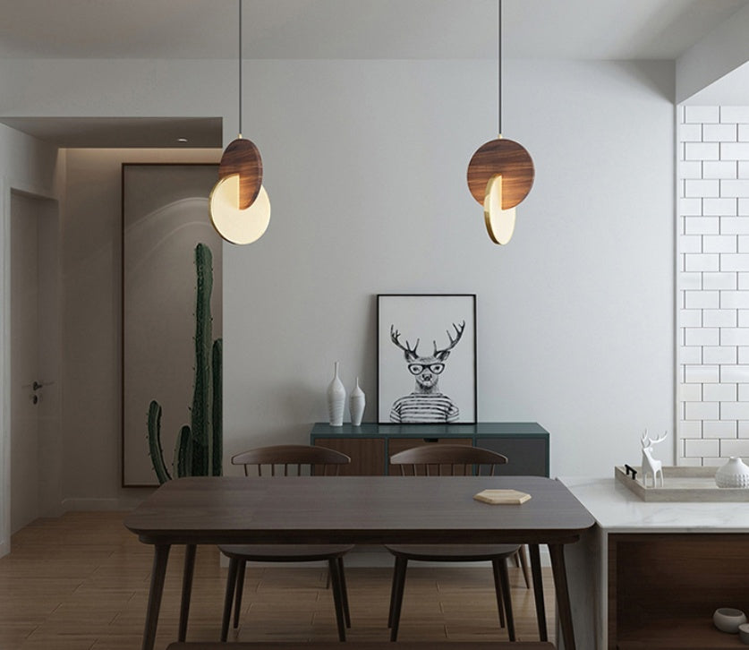 Elegant Solid Wood Chandelier for Dining/Kitchen Island