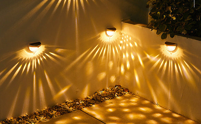 New Solar Light and Shadow Effect Night Light