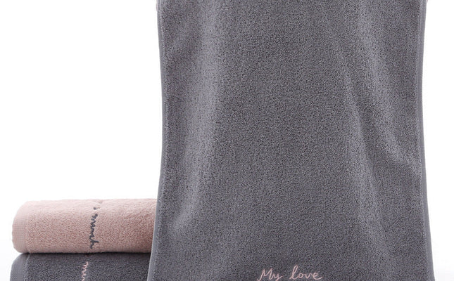Absorbent Cotton Couple Face Towel Set