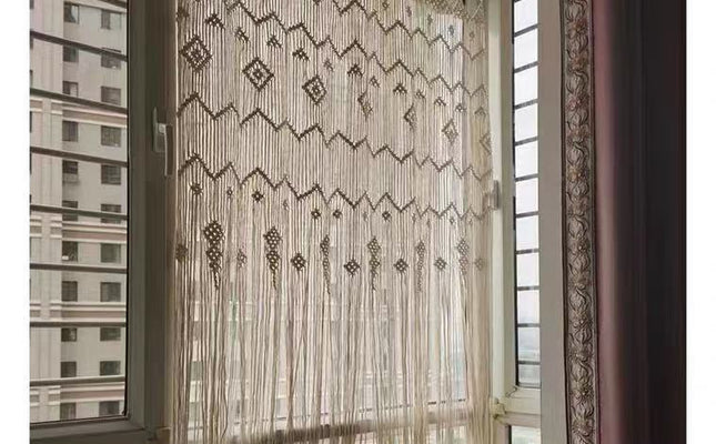 Artisanal Round Hoop Tapestry for Doorway/Partition