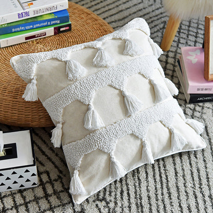 Simple Textured Decorative Cushion Cover