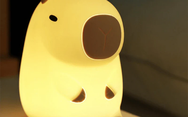 Capybara Squishy Night Light - Perfect Gift