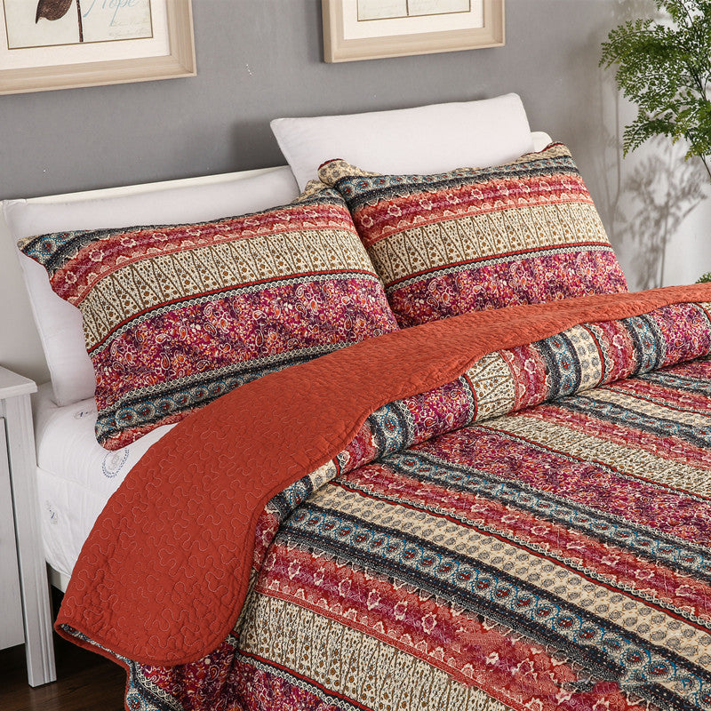 Soft Textured Cotton Linen Look Bedding Set