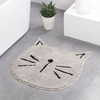 Carpet one generation flocking ins Nordic cartoon cat bathroom absorbent mat home entrance living room mat