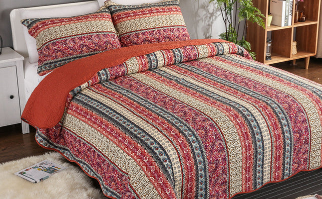 Soft Textured Cotton Linen Look Bedding Set