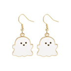 Halloween Pumpkin Earrings | Cute Spooky Oil Drip Alloy Jewelry