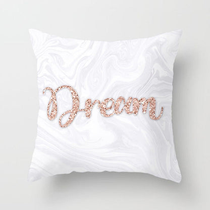 Soft Pink Decorative Cushion Cover