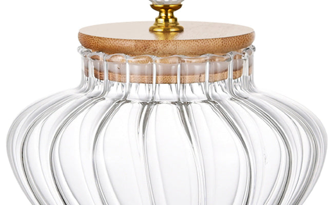 1 PCS High Borosilicate Stripe Sealed Jar, Kitchen Storage Jar, Coffee Can, Coffee Storage Container