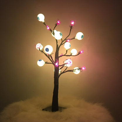 Halloween LED Ghost Eyeball Tree Light | Spooky Desk Lamp & Home Decoration