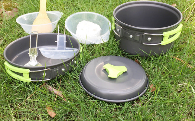 Outdoor cookware 1-2 people camping cookware set