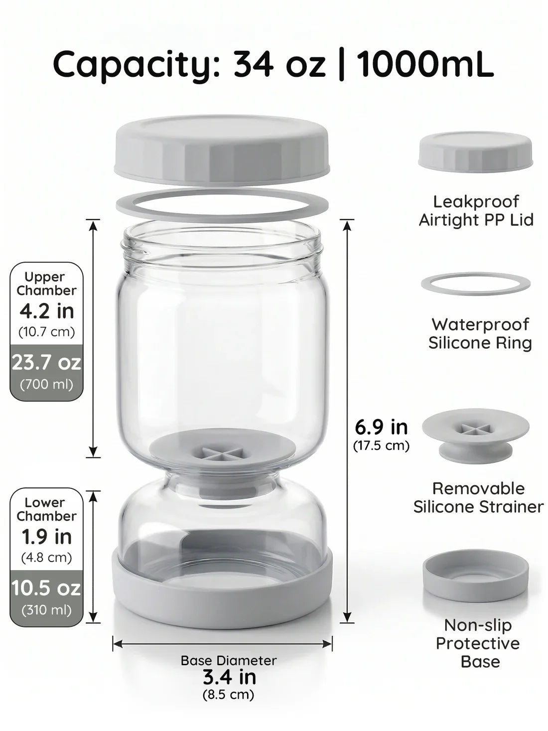 Pickle and Olive Hourglass Jar