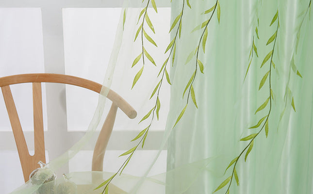 Exquisite Transparent Printed Sheer Curtains
