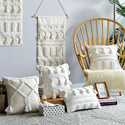 Simple Textured Decorative Cushion Cover