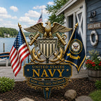 U.S Military Branch Tribute Garden Stake Collection