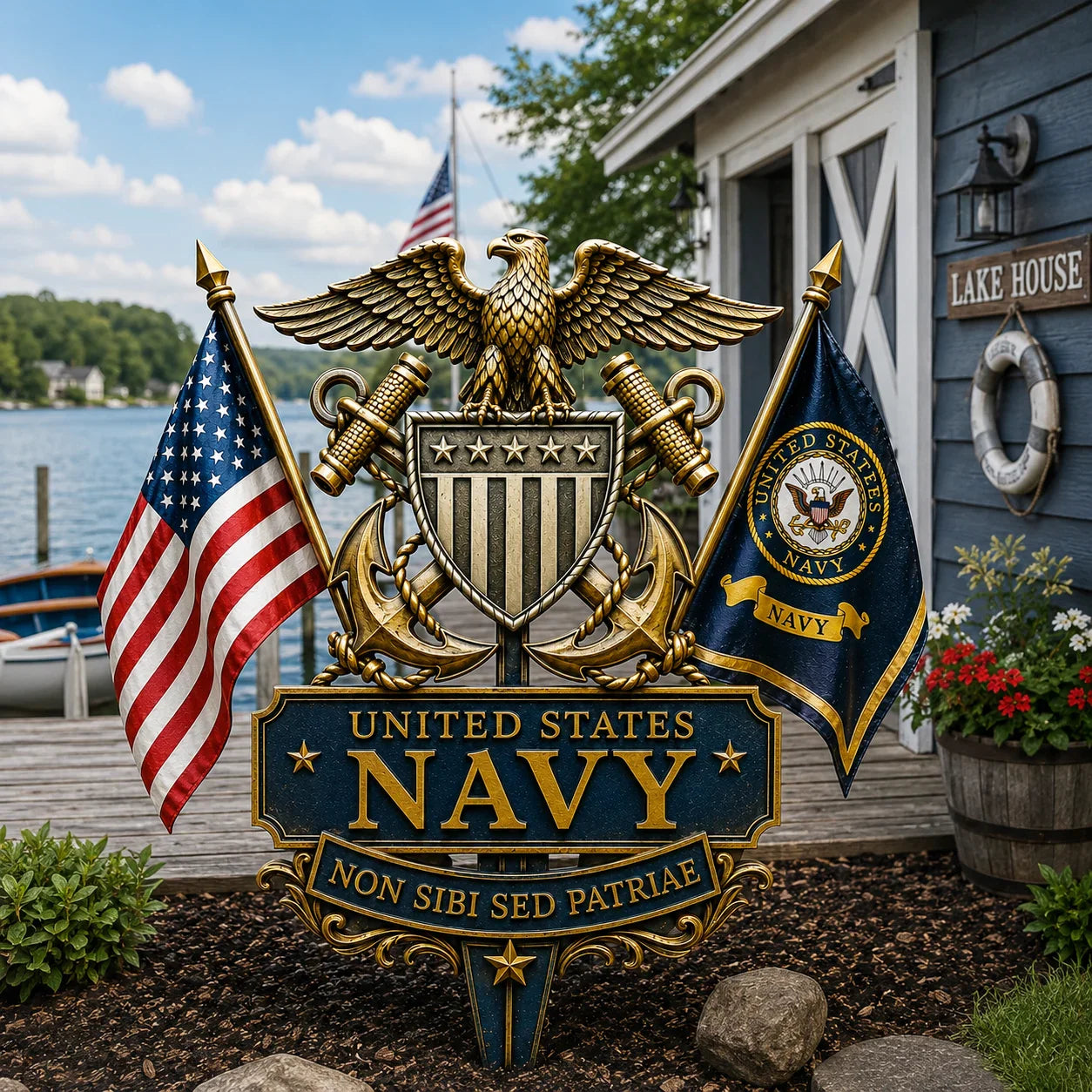 U.S Military Branch Tribute Garden Stake Collection