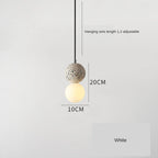 Minimalist Terrazzo Finish Hanging Lamp Fixture