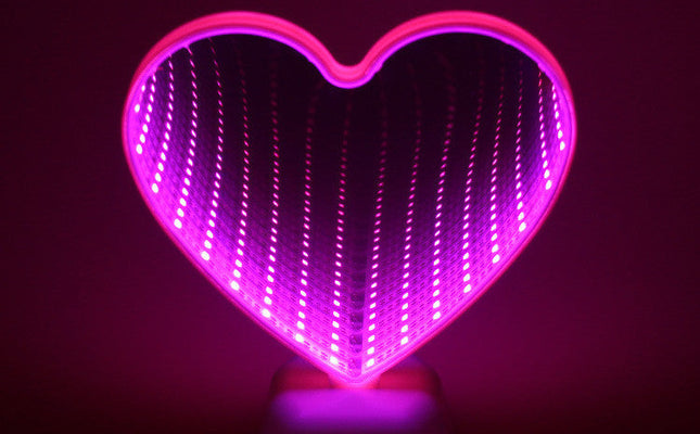 Creative Double-Sided Love Tunnel LED Mirror Light