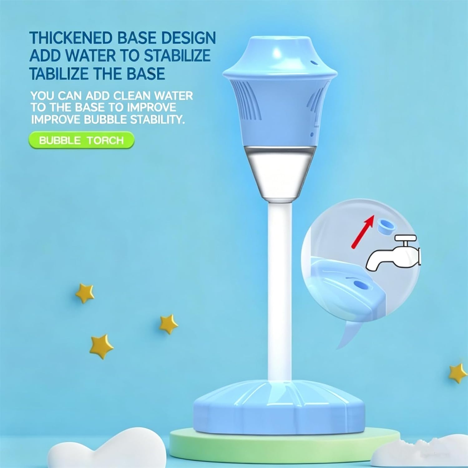 Street Lamp Bubble Maker Stand Machine with Lights