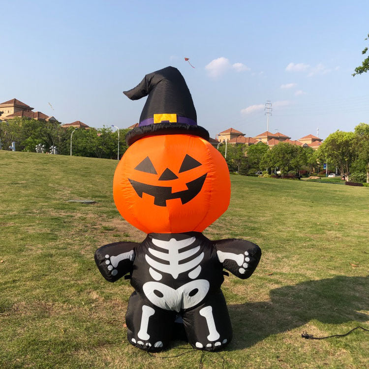 Pumpkin Head Halloween Decoration | Spooky Holiday Decor