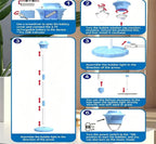 Street Lamp Bubble Maker Stand Machine with Lights