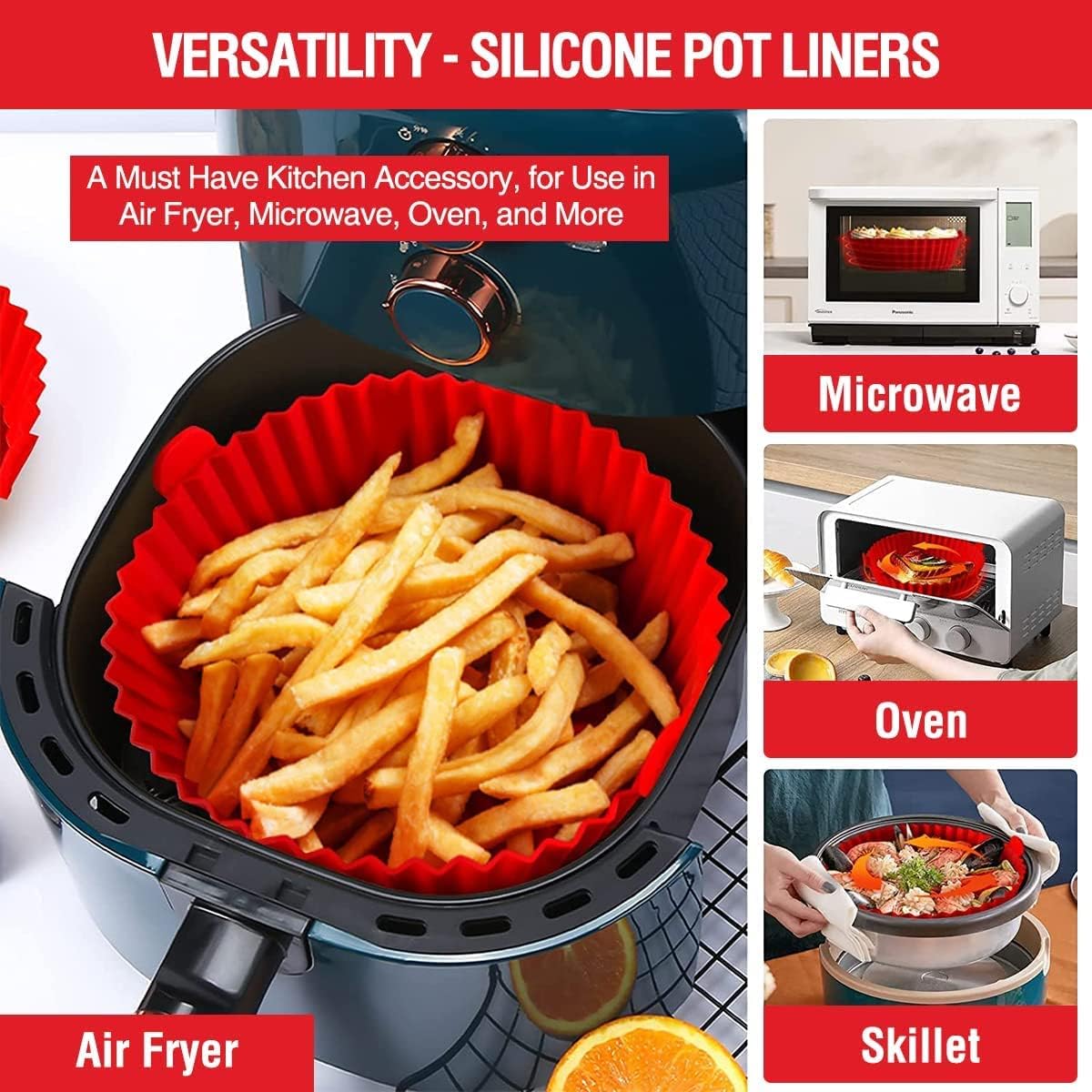 Air Fryer Silicone Baking Tray