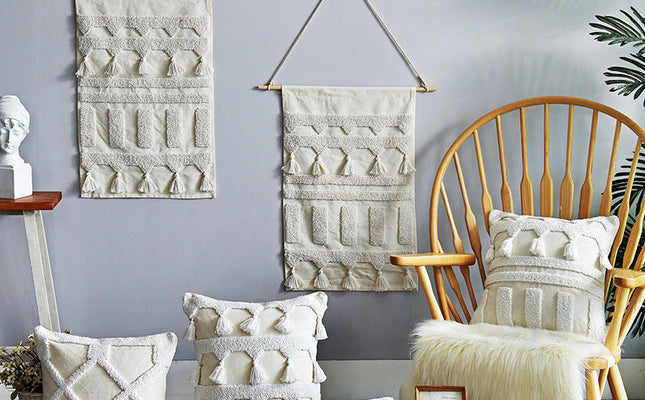Simple Textured Decorative Cushion Cover