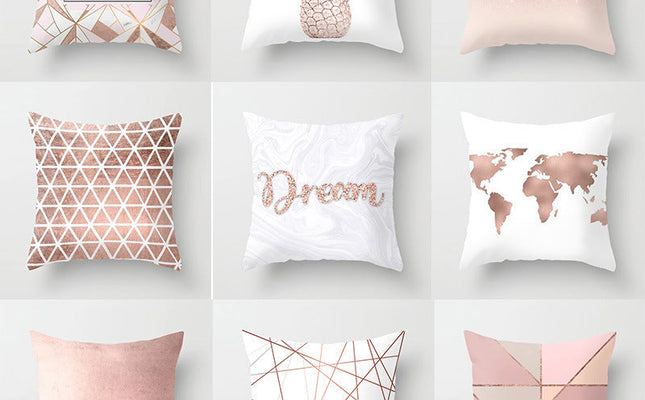 Soft Pink Decorative Cushion Cover