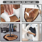 Brown Wood Grain Bath Mat Cute Annual Ring Bathroom Rugs Funny Non Slip Bathtub Decor Mats Super Absorbent Floor Carpet Machine Washable Quick Dry Bathmat For Tub, Shower Bedroom Kitchen 23.6x35.4IN