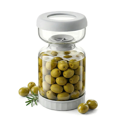 Pickle and Olive Hourglass Jar
