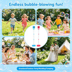 Street Lamp Bubble Maker Stand Machine with Lights