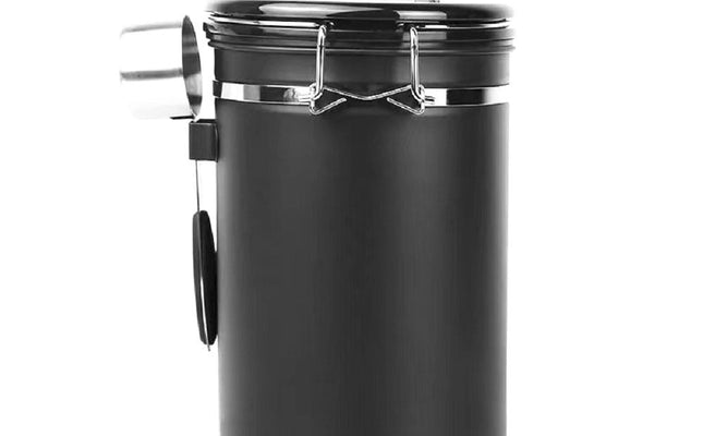 Black Airtight Coffee Storage Container