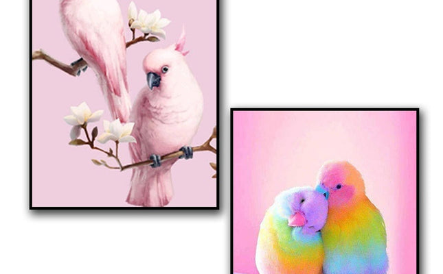 Full Round Drill Parrot Diamond Art Mosaic Kit