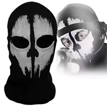 Ghost Skull Balaclava Spooky Face Mask for Motorcycle & Outdoor Wear