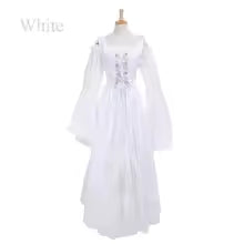 Gothic Victorian Dress  Medieval Halloween Costume for Women