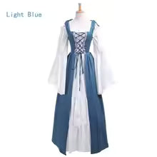 Gothic Victorian Dress  Medieval Halloween Costume for Women