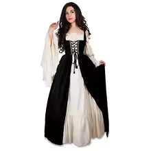 Gothic Victorian Dress  Medieval Halloween Costume for Women