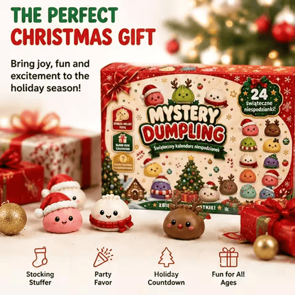 24-Day Christmas Mystery Dumpling Advent Calendar 2026 – Cute Squishy Surprise Toys & Holiday Gift Box