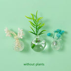 Cute Plant Ceramic Vase Fridge Magnets