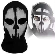 Ghost Skull Balaclava Spooky Face Mask for Motorcycle & Outdoor Wear