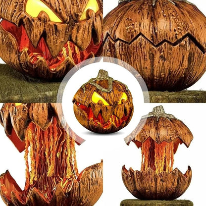 Scary LED Light-Up Halloween Pumpkin Decoration