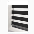 Modern Dual-Layer Gauze & Fabric Roller Curtain