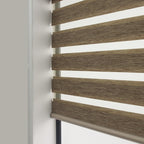 Modern Dual-Layer Gauze & Fabric Roller Curtain